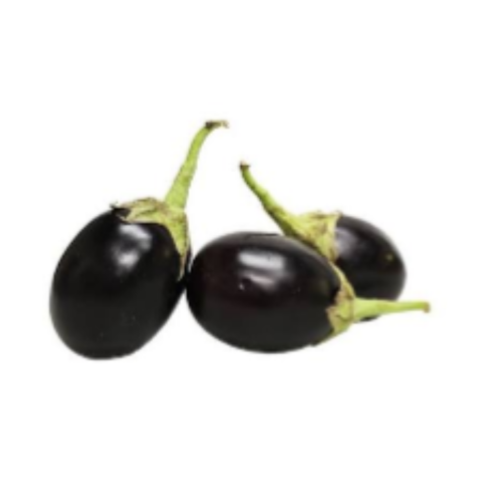 Black Round Aubergine Black Round Aubergine - Image 1