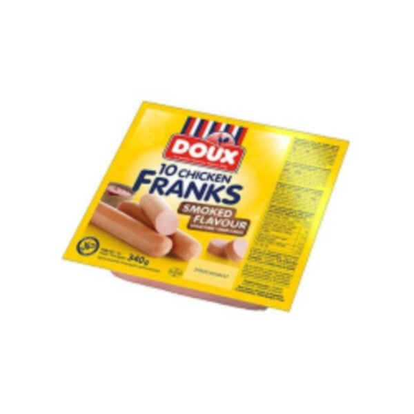 Doux 10 Chicken Franks(Hot and Spicy) 340gms