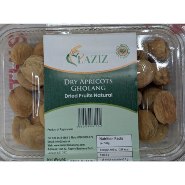 Laziz Dried Apricots Gholang 250g