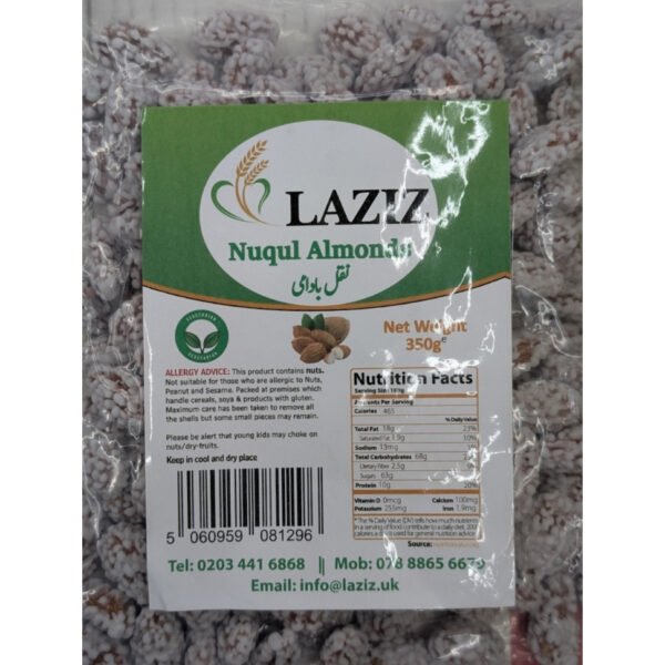 Laziz Nuqul Almonds 350g