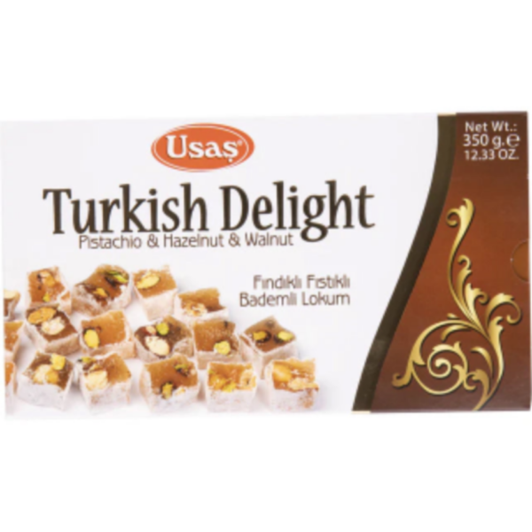Usas Turkish Delight (Pistachio, Hazelnut & Almond) 350g