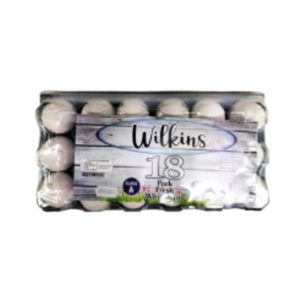 Wilkins 18 white eggs Wilkins 18 white eggs - Image 1