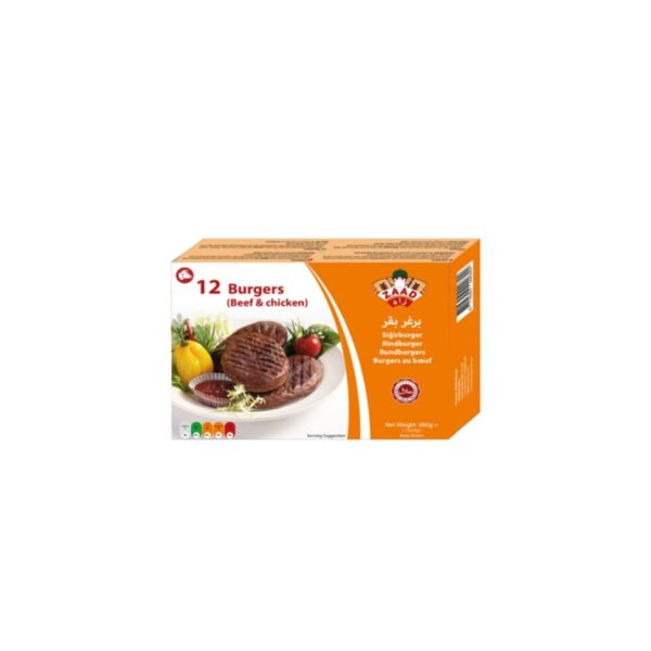 Zaad 12 Burgers(Beef and Chicken) 720g