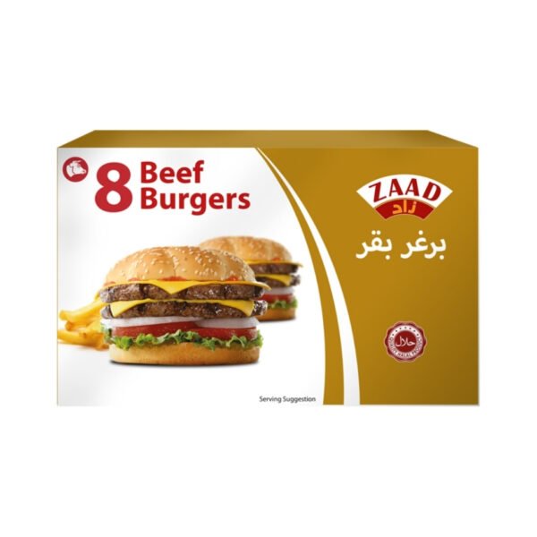 Zaad 8 Beef Burgers  457g