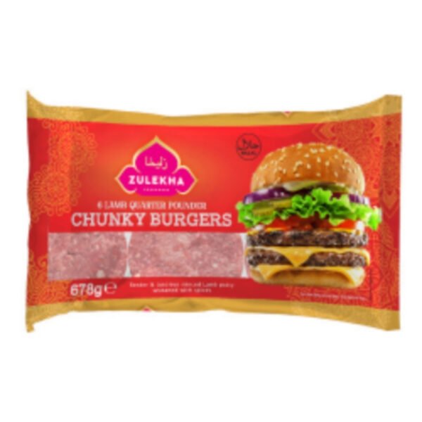Zulekha 6 Lamb Quarter Pounder 678g