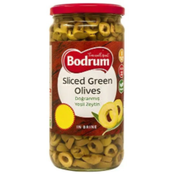 Bodrum Sliced Green Olives 680g