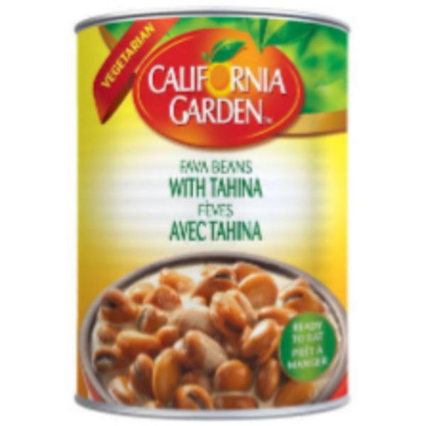 California Garden Fava Beans with Tahina