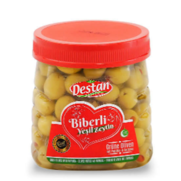 Destan Green Olives with Peprika