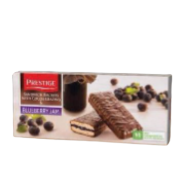 Prestige Sandwich Biscuits (Cocoa Glazing & Blueberry Jam)