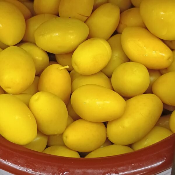 Box of Fresh Green Stuffed Olives